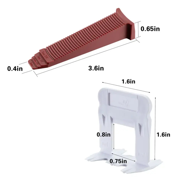Tile Leveling System Clips And Wedges Ceramic Tile Leveling Wedges 100pcs Tile Leveling System
