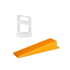 Plastic Tile Leveling System Leveling Spacer Clips and Reusable Wedges Tile Tools Kit for Bathroom Floor